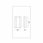 Lampă de perete din alamă și sticlă cu design de 2 lumini realizat manual - Legat de Il Fanale Viadurini