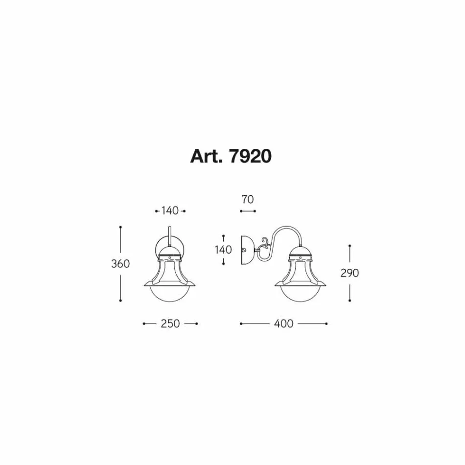 alama perete alb de sticlă suflată Loggia Viadurini