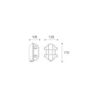 Aplica vintage din alamă cu sticlă opal/transparentă - Sirenă Viadurini