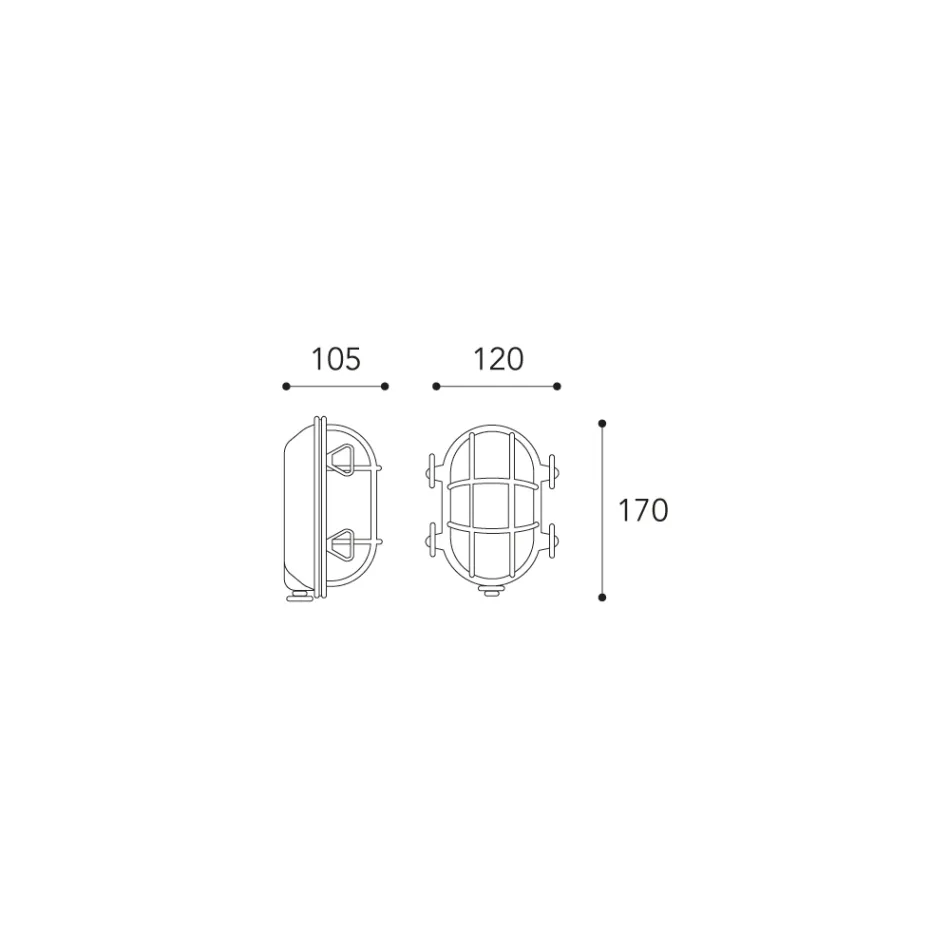Aplica vintage din alamă cu sticlă opal/transparentă - Sirenă Viadurini