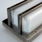 Lampă de perete vintage din alamă, dulie E27 și lumină atmosferică fabricată în Italia - Cristal Viadurini