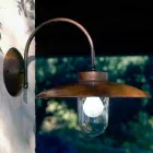 Aplice La Traviata de cupru, sticlă și alamă antic Viadurini