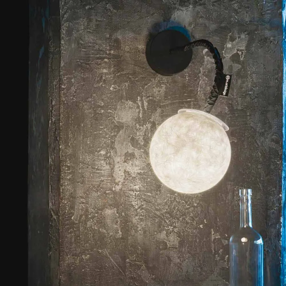 Lumină de perete contemporană In-es.artdesign Micro Luna Applique în nebulită Viadurini