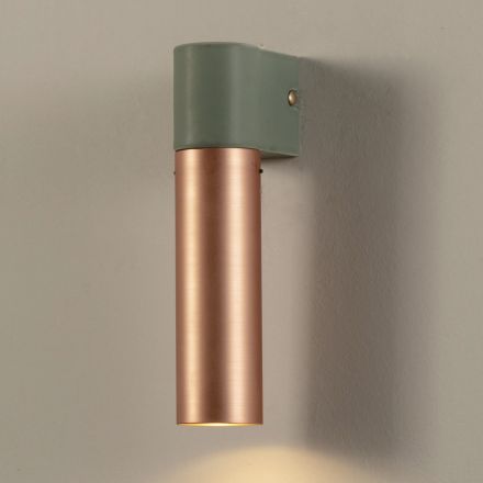 Lampă de perete modernă din ceramică și cupru periat Made in Italy - Toscot Match Viadurini