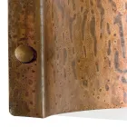 Aplică Crescent-Moon din cupru și LED Made in Italy - Exemplu Viadurini