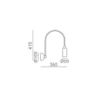 Aplic Inteno in diferite finisaje Made in Italy - Lady Viadurini