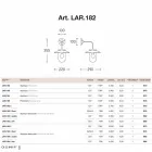 Aplice Nabucco, lampa de perete din cupru, sticla, alama Viadurini