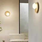 Aplica de perete sau de tavan din aluminiu, metal și sticlă albă - Luma Viadurini