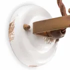 Perete ceramic reglabil și reflector metalic Kendra Ferroluce Viadurini