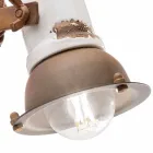 Perete ceramic reglabil și reflector metalic Kendra Ferroluce Viadurini