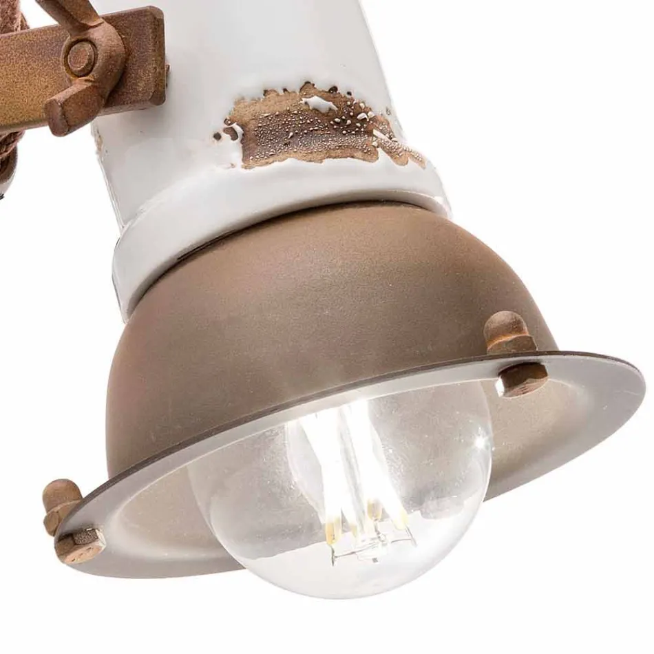 Perete ceramic reglabil și reflector metalic Kendra Ferroluce Viadurini