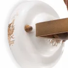 Perete ceramic reglabil și reflector metalic Kendra Ferroluce Viadurini