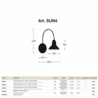 Aplice pentru exterior Jasmine finisaj nichel alamă Viadurini