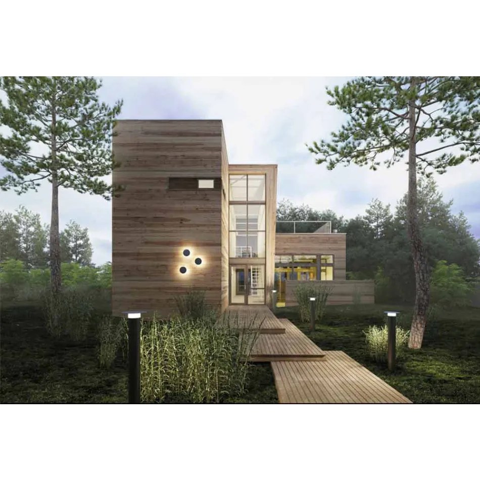 Lampă de perete pentru exterior modern în cupru Made in Italy - Pasdedeux Aldo Bernardi Viadurini