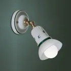 Wall rustic alb ceramic decorat Ferroluce Treviso Viadurini