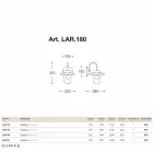 Aplice clasic La Traviata de cupru, sticla, alama Viadurini