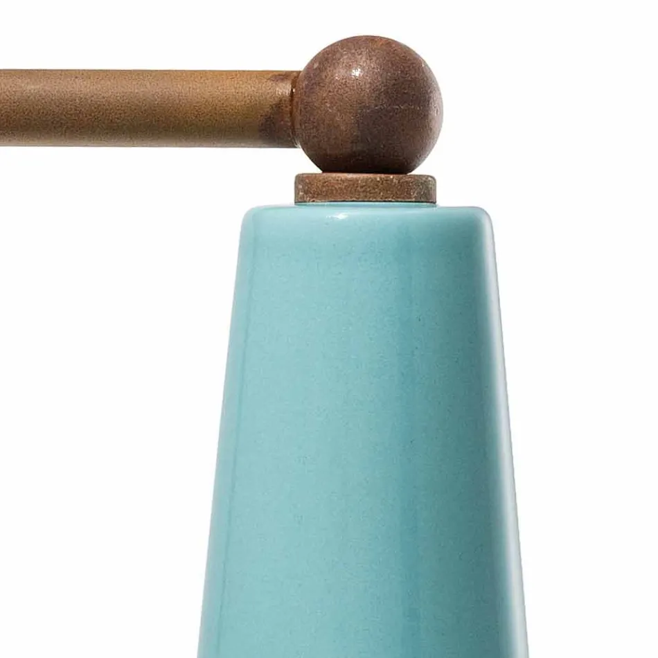 Perete de epocă lumina reflectoarelor ceramice lucrate manual Sandra Ferroluce Viadurini