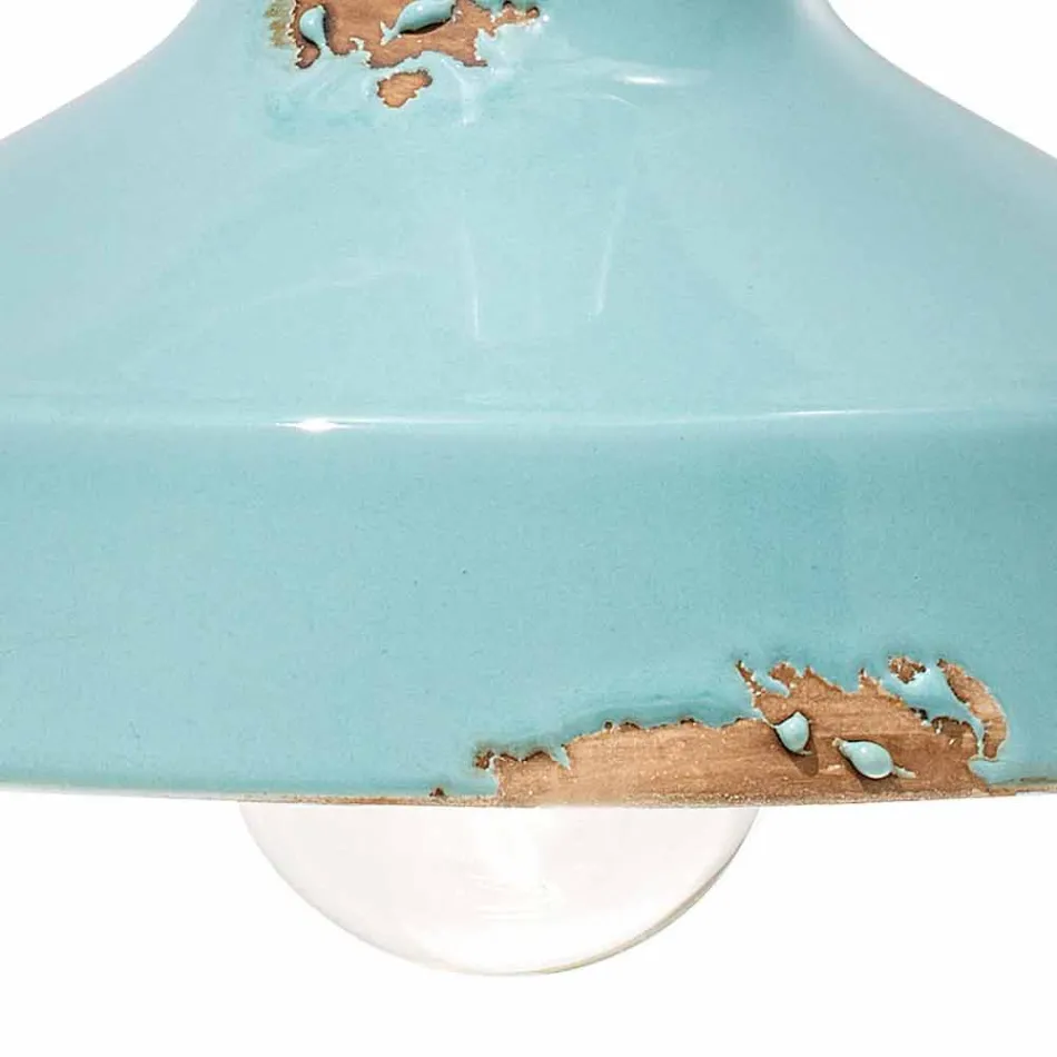 Perete de epocă lumina reflectoarelor ceramice lucrate manual Sandra Ferroluce Viadurini