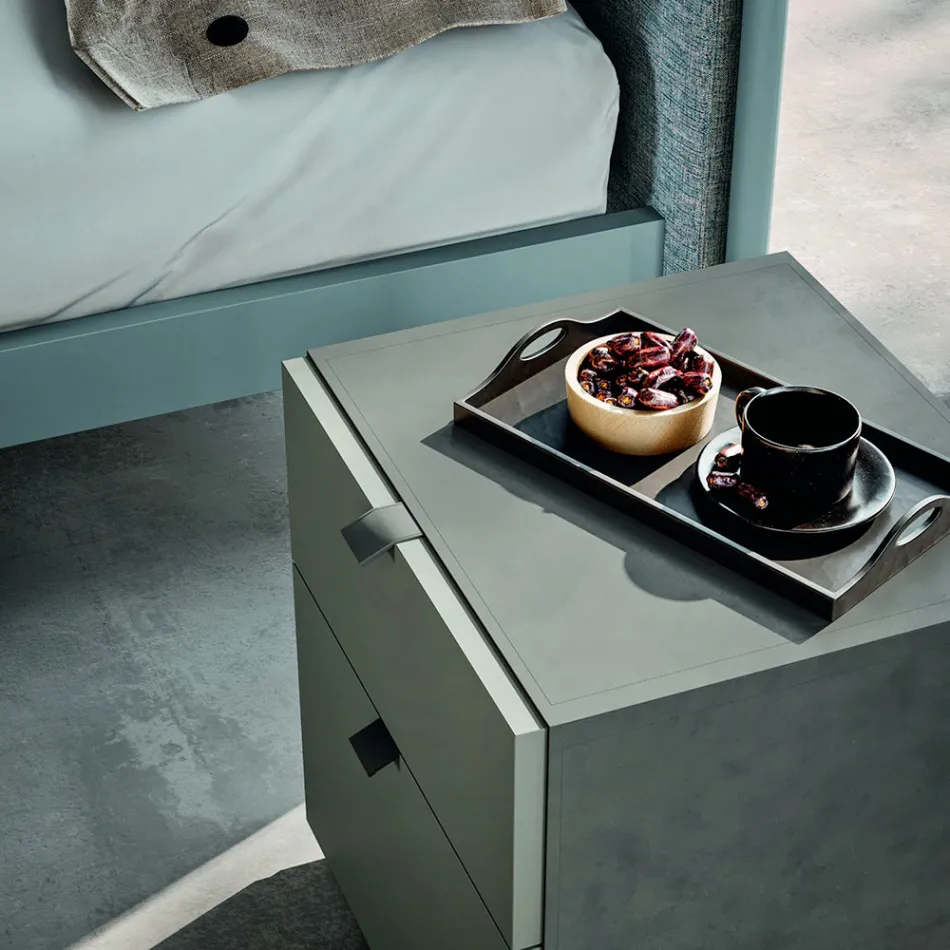 Mobilier dormitor cu 4 elemente stil modern Made in Italy - Eletta Viadurini