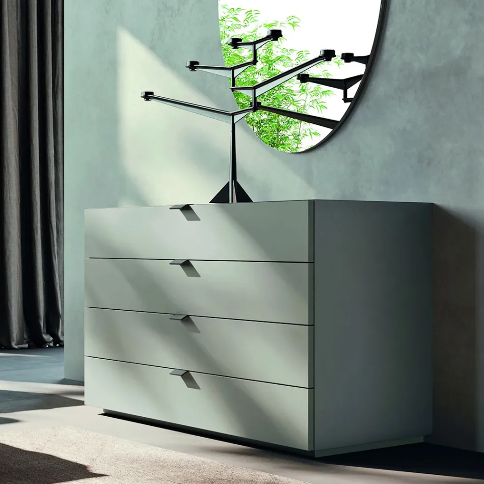 Mobilier dormitor cu 4 elemente stil modern Made in Italy - Eletta Viadurini