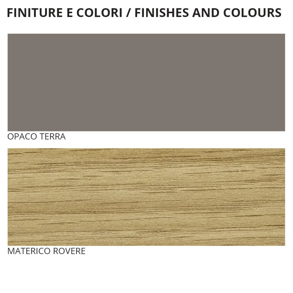 Mobilier dormitor cu 5 elemente, stil modern, fabricat în Italia - Diamant Viadurini