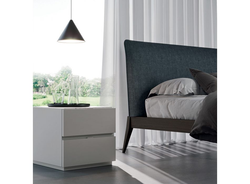 Mobilier dormitor cu 7 elemente Stil modern Fabricat în Italia - Polinezia Viadurini