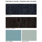 Mobilier dormitor cu 7 elemente Stil modern Fabricat în Italia - Polinezia Viadurini