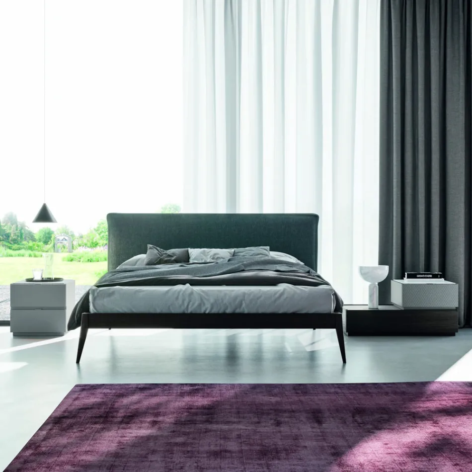 Mobilier dormitor cu 7 elemente Stil modern Fabricat în Italia - Polinezia Viadurini