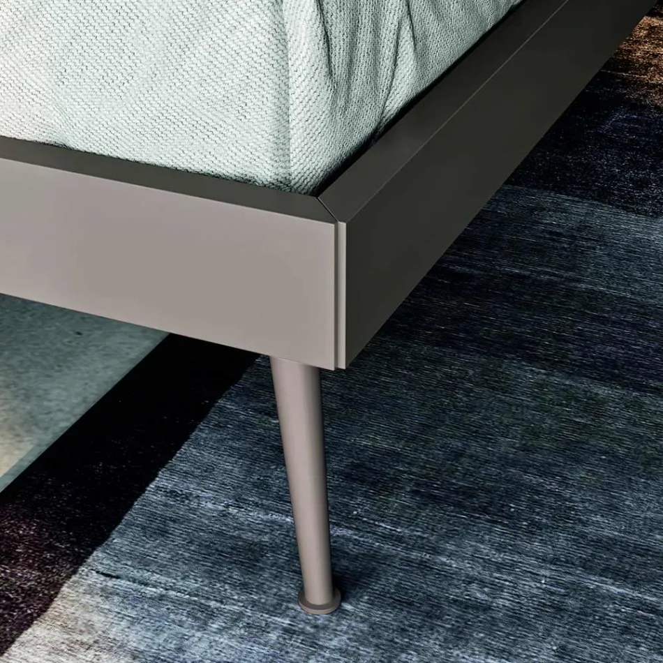 Mobilier pentru dormitor dublu cu 5 elemente Made in Italy - Scampia Viadurini