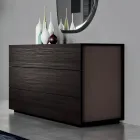 Mobilier pentru dormitor dublu cu 5 elemente Made in Italy - Scampia Viadurini