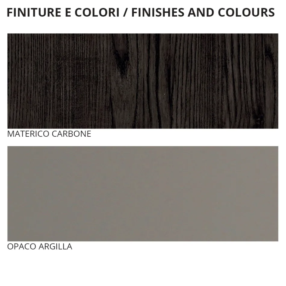 Mobilier pentru dormitor dublu cu 5 elemente Made in Italy - Scampia Viadurini