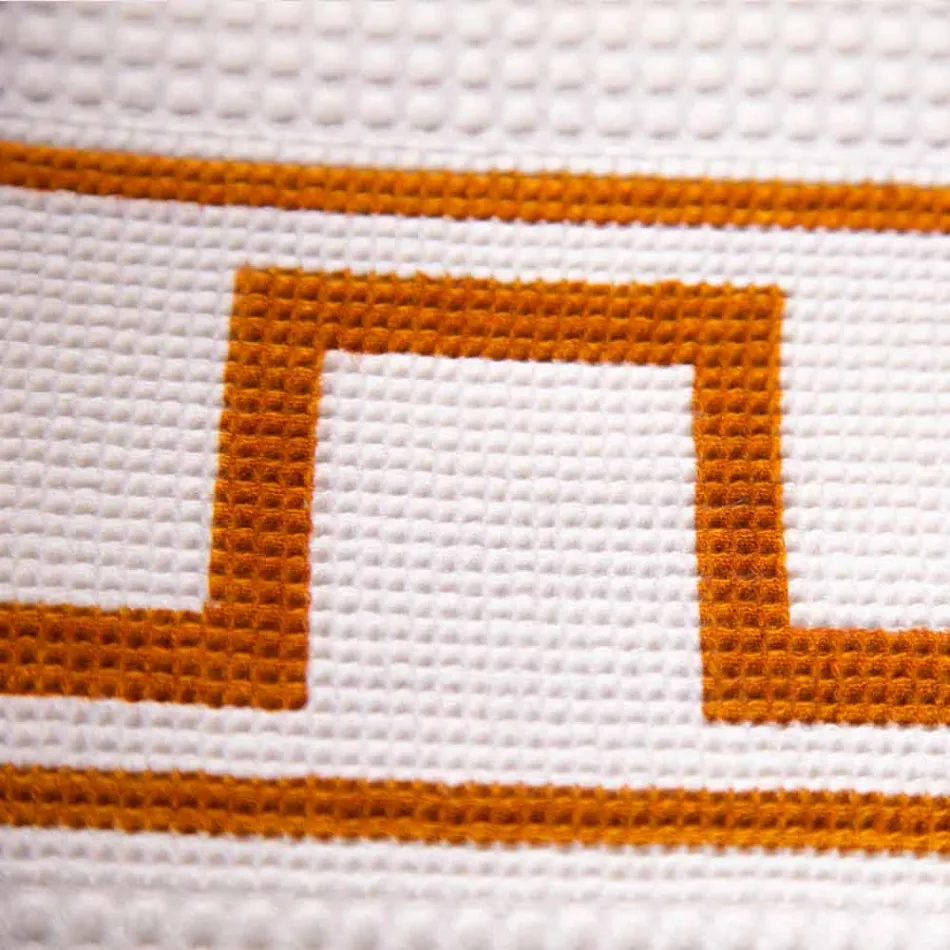 Prosop de artă din bumbac cu imprimeu manual din bumbac italian - mărci Viadurini