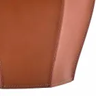 Scaun Audrey cu design modern din piele, fabricat în Italia Viadurini