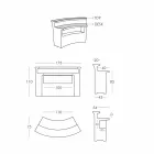 Bara de culori strălucitoare Bara de stil modernă din Italia Viadurini