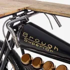 Consolă de design modern în motocicletă din lemn de mango și oțel - șalotă Viadurini