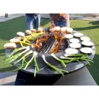 Cu platou de gătit și compartiment pentru suport de lemn - Giorgione Viadurini