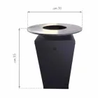 Gratar cu lemne cu placa de gatit si compartiment pentru suport de lemn - Ferran Viadurini