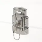 Cufăr de design din cristal acrilic transparent și oțel modern - Dante Viadurini