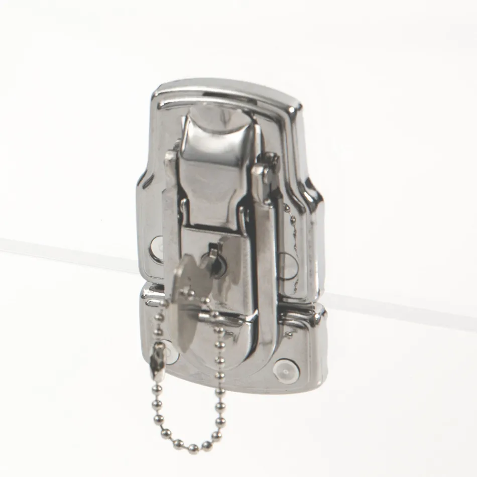 Cufăr de design din cristal acrilic transparent și oțel modern - Dante Viadurini