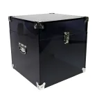 Cufer din Cristal Acrilic Transparent sau Afumat și Oțel Modern - Dante Viadurini