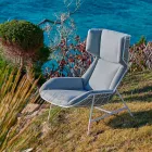 Bergere fotoliu de grădină Varaschin Summer Set de design modern Viadurini