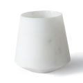 Pahar cu apă din marmură de Carrara alb satinat Design italian - Scaglio