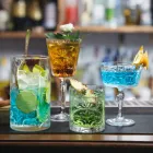 Amestec de sticlă cu decor excentric Design de lux 4 piese - Destino Viadurini