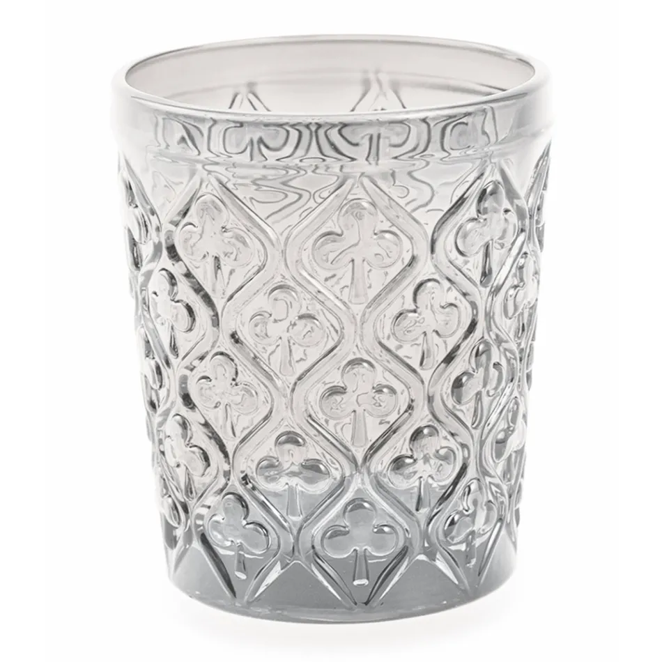 Pahare de apa din sticla colorata cu decoratiuni arabesc 12 bucati - Maroc Viadurini