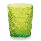 Pahare de apa din sticla colorata cu decoratiuni arabesc 12 bucati - Maroc Viadurini