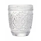 Pahare de apă din sticlă transparentă decorate 12 bucăți - Palazzo Viadurini