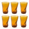 Pahare de cocktail din sticlă colorată 12 bucăți de design încărunțit - Sarabi