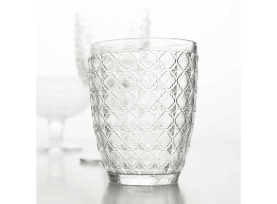 6 bucăți care servesc ochelari în sticlă transparentă pentru apă - optică