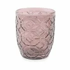 Ochelari modern decorați din sticlă colorată care servesc apă 6 bucăți - amestec Viadurini