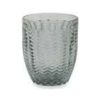 Ochelari modern decorați din sticlă colorată care servesc apă 6 bucăți - amestec Viadurini